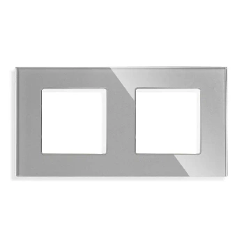 Ramka szklana - podwójna - szara - do modułów Tawoia Glass
