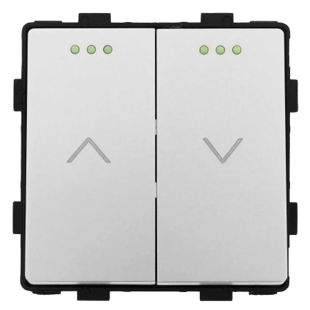 Włącznik szklany żaluzji rolet - szary - Tawoia Glass