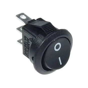 Przełącznik ON-ON bistabilny SPDT 3A 250V, czarny