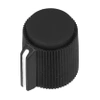Gałka ze wskaźnikiem do potencjometru na oś 6mm - 13x15mm - czarna