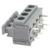 Złącze zatrzaskowe do druku, 4 pola, raster 5mm, wysokość 15,5mm, 250V / 10A, 1,5mm², PA66, Degson DG235