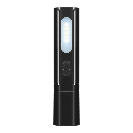 Latarka LED z zoomem i panelem bocznym, 300 lm, akumulator 500 mAh, ładowanie USB-C - Virone LT-32