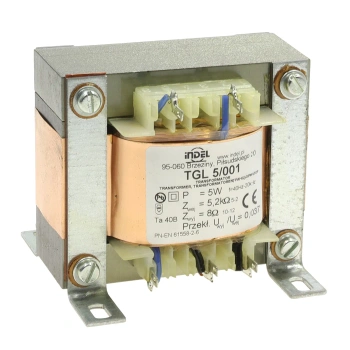 Transformator głośnikowy Indel TGL 5/001, 5 W, 5,2 kΩ/8 Ω, SE EL84