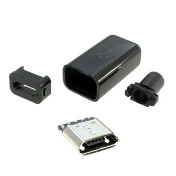 Gniazdo micro USB B, do montażu na przewodzie
