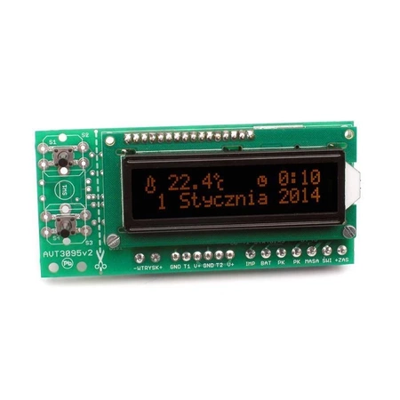 Komputer samochodowy z wyświetlaczem LCD pomarańczowe znaki - KIT AVT 3095/3