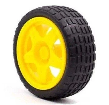 Koło 68x26mm - do robotów i pojazdów DIY - z bieżnikiem typ A