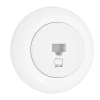 Gniazdo komputerowe RJ45, okrągłe, białe, podtynkowe, Vintage Loft