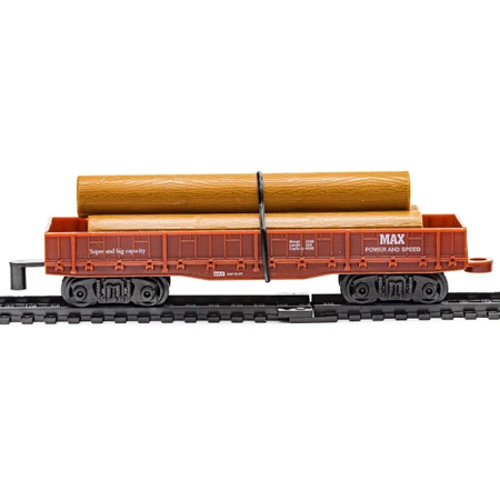 Zestaw Realistyczna Kolejka Rail King - Parowóz + 3 Wagony