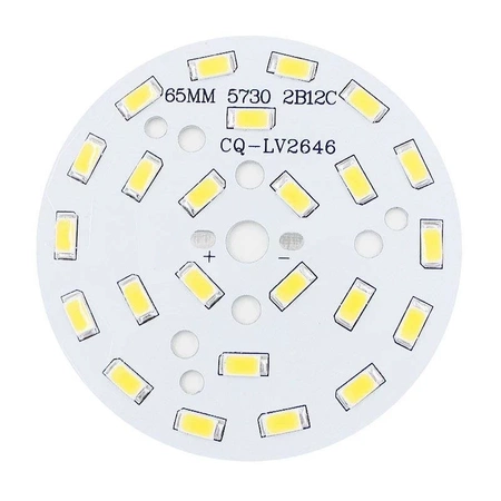 Moduł LED 12W, 37-41V, 24x LED 5630, 1200-1400lm, fi65mm, biały 6000K