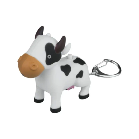 Latarka LED brelok z dźwiękiem – zwierzaki: kurczak, krowa, osioł, owca