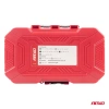 Zestaw 45 bitów i nasadek do wkrętarki 1/4" HEX, stal S2, PH, PZ, Torx, imbus, płaskie, w etui - AMiO 04932