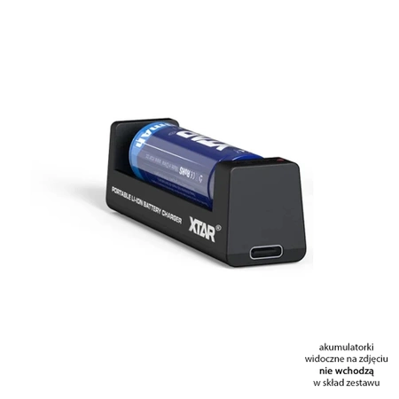 Ładowarka 1-kanałowa do ogniw Li-ion 18650, gniazdo USB-C, Xtar MC1 USB-C