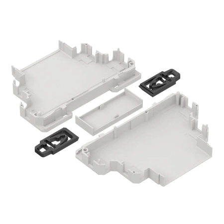 Obudowa modułowa na szynę DIN ZD1001J-C, 90 × 18 × 65 mm, ABS, szara, Kradex