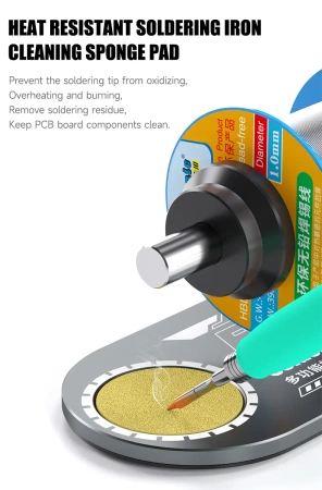 Podstawka pod lutownice RS5 Mechanic z uchwytem na cynę i groty. Organizer ze stopu aluminium