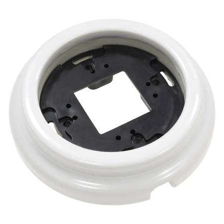 Ramka ceramiczna pojedyncza biała do włączników i gniazd natynkowych Ceramic Loft