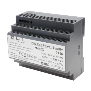 Zasilacz na szynę DIN 24V 150W 6.25A IP20