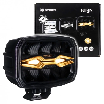 Reflektor drogowy LED samochodowy, X-SPIDER, 80W, 12V/24V, IP69K, L3443