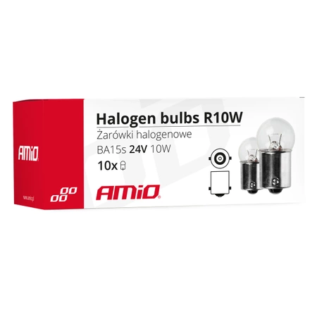 Żarówka samochodowa halogenowa 24V R10W BA15s 10W