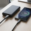 Kabel USB-A - USB-C, 2,4 A, 1 m, czarny, Miccell, MIC-004036