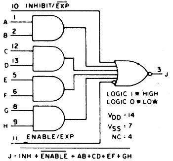 Bramka rozszerzalna 4086 - 3÷15V - DIP14