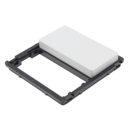 Włącznik światła + moduł ładowarki USB (2 gniazda USB 2,4A) z ramką szklaną podwójną - biały - Tawoia Glass