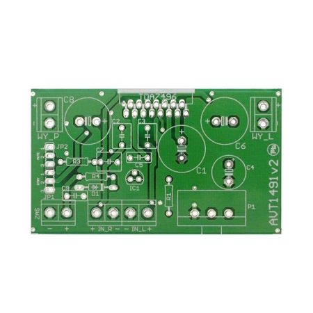 Wzmacniacz mocy 2x5W / 24V, PCB do projektu AVT1491