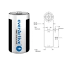 Bateria R14 (C) 1.5V alkaliczna everActive Pro, 2szt
