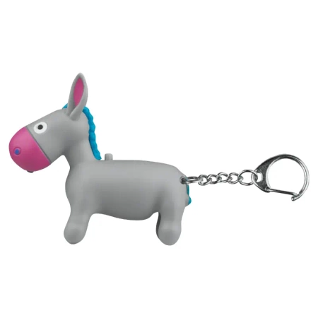 Latarka LED brelok z dźwiękiem – zwierzaki: kurczak, krowa, osioł, owca