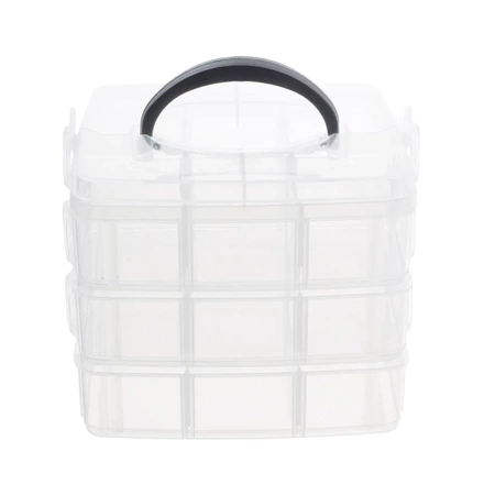 Organizer 15x15x12.5cm, 18 przegródek, 3 poziomy, OR11