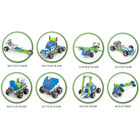 Klocki konstrukcyjne: pojazdy budowlane 18w1