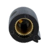 Gałka ze wskaźnikiem do potencjometru na oś 6mm - 13x15mm - czarna, niebieski znacznik