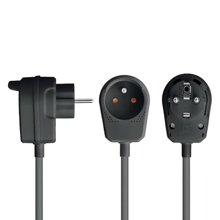 Przedłużacz 3m, 1 gniazdo przelotowe, 2300W, PS53 czarny