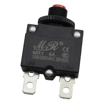 Wyłącznik nadprądowy bimetaliczny MR1 4 A 250 V AC, 1 tor, panelowy
