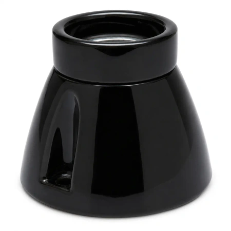Porcelanowa oprawka natynkowa E27 czarna F510-ZK Ceramic Loft