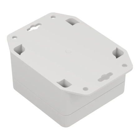 Obudowa hermetyczna z uchem ZP75.75.45 jasnoszara ABS