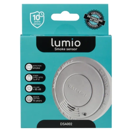 Czujnik dymu, autonomiczny bateryjny LUMIO DSA002