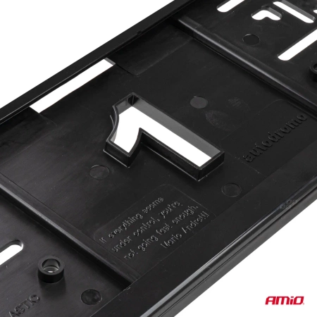 Ramka tablicy rejestracyjnej 520x110mm EU AMIO 04780