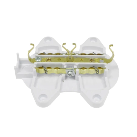 Gniazdo elektryczne Schuko podwójne, montaż natynkowy, kolor biały, seria Retro PRL