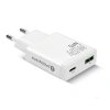 Ładowarka sieciowa GaN 45W USB-C PD + USB-A QC3.0 - super slim everActive SC-460Q