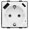 Gniazdko elektryczne Schuko z USB A+C 20W z watomierzem WiFi i Bluetooth białe podtynkowe (moduł bez ramki) - TAWOIA Smart Home