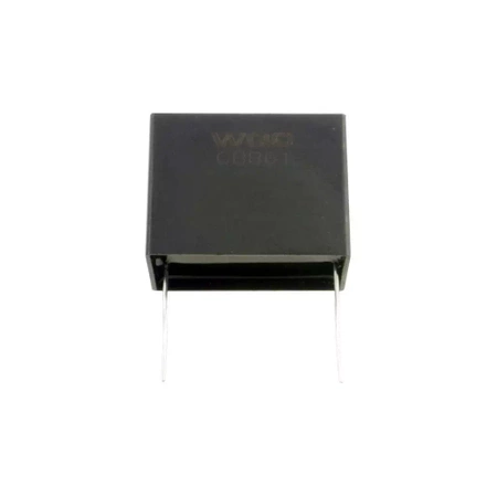 Kondensator rozruchowy do silnika 1,5µF 450VAC, CBB61, do druku, raster 32mm, 38 × 20 × 26 mm