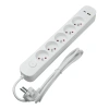 Listwa zasilająca 5 gniazd z USB-A i USB-C FMP5215W DPM, z wyłącznikiem, przewód 1,5 m, biała