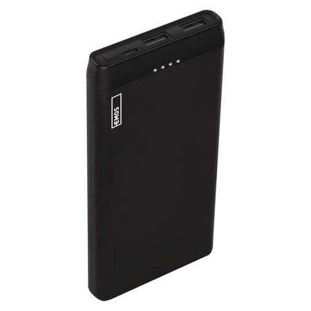 PowerBank 10000mAh 10A, przewód USB-C i micro USB, EMOS ALPHA 10S