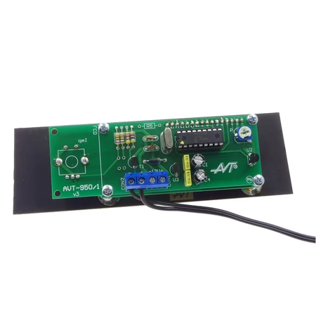 Termostat elektroniczny z zielonym wyświetlaczem - zlutowany KIT AVT 950