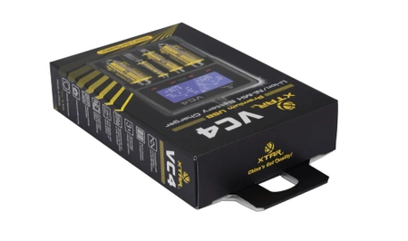 Ładowarka 4-kanałowa do ogniw Li-ion i Ni-MH, od AAA po 32650, Xtar VC4