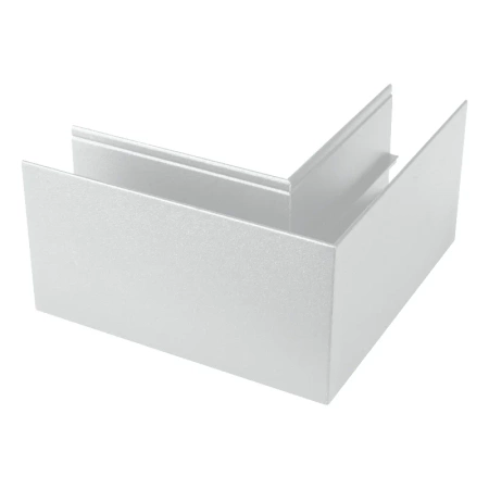 Łącznik kątowy do szyny magnetycznej poziomy natynkowy biały M-LINE