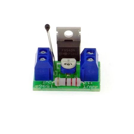 Regulator obrotów wentylatora 12 V z termistorem - zlutowany KIT AVT 1596