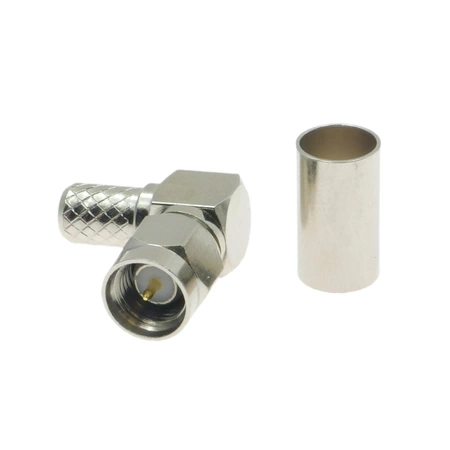 Wtyk SMA H155 zaciskany kątowy