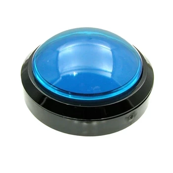 Przycisk arcade BIG Push monostabilny niebieski, LED 12 V, 3 A / 250 V, PRZEL605