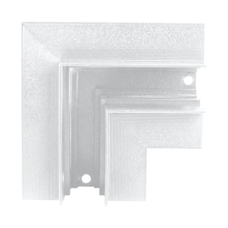 Łącznik kątowy do szyny magnetycznej poziomy podtynkowy biały M-LINE